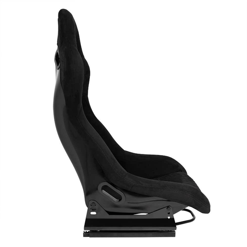 Sedile Sportivo 'LV' - Nero - Schienale Fisso in Poliestere - incl. Slitte