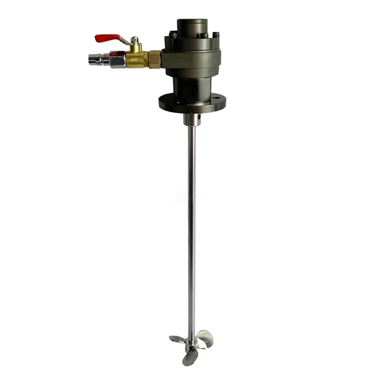 1 Gallonen Luftmotor Mini Luftbetriebener pneumatischer Motor Lüftertyp Rührwerk 5 Liter Rührwerk Farbflüssigkeitsmischer Rührmaschine 1/16 in Industrie- und Bauumgebungen(Plastic Blades)