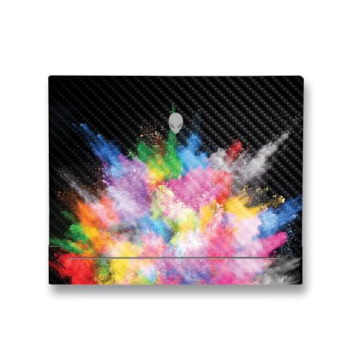 Image of MightySkins Carbon Fiber Skin Compatible With Alienware X14 R2 (2023) Full Wrap Kit - Paintsplosion | Protective, Durable Textured Carbon Fiber Finish | Easy To Apply & Change Styles | Made in the USA