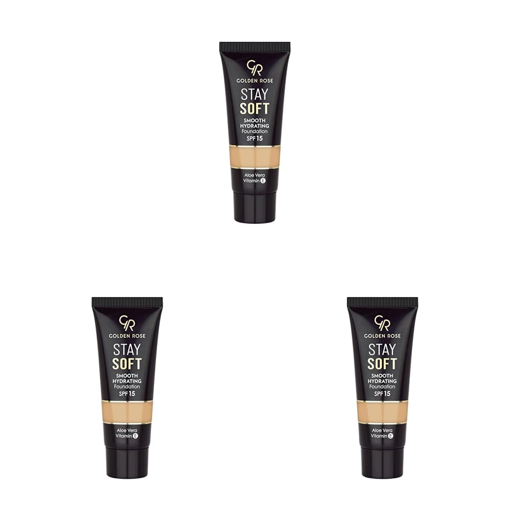 Golden Rose Stay Soft Smooth Hydrating Foundation No:206 - Nemlendirici Fondöten (3 paketi)