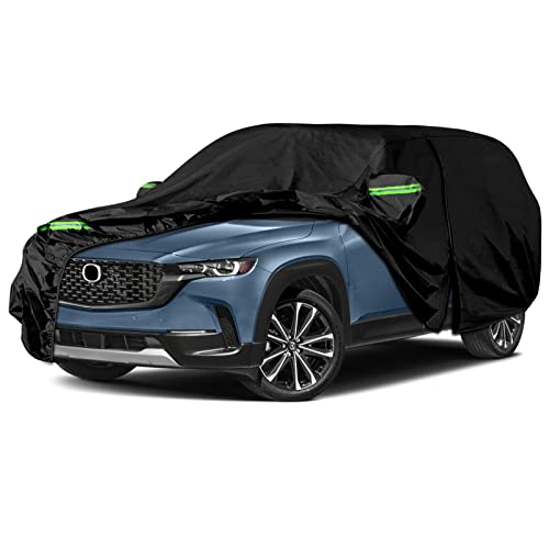 Image of Waterproof Car Cover Replace for 2013-2023 Mazda CX-5, 6 Layers All Weather Custom-fit All Weather Car Covers with Zipper Door & Windproof Bands for Sun Snow Rain Dust Protection (CX-5)