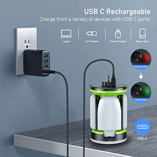 Camping Lantern Rechargeable, Blukar Super Bright Led Camping Lights Lamp - 7 Light Modes 60 Leds Tent Light 10+ Hrs Runtime For Hurricane,Power Outages,Emergency,Home, Camping And More #TOP4