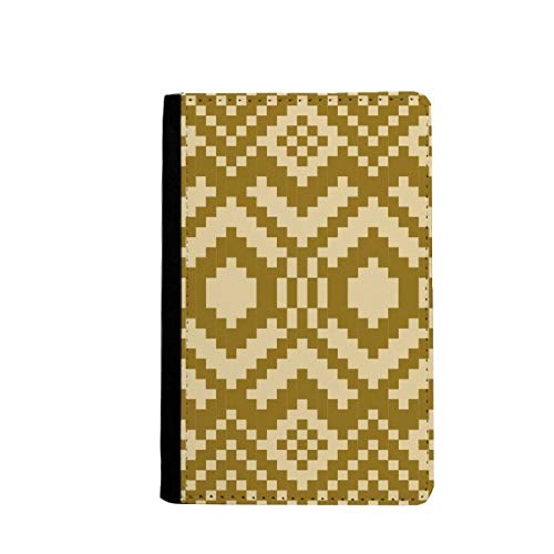 Porte-passeport hexagonal multicolore 3.7x5.8" de style classique