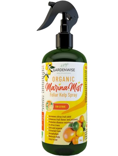 GARDENWISE Organic Marina Mist Foliar Kelp Spray for All Citrus and Fruiting Trees | Micro Nutrients...