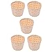 Generic 5 Sztuk Mini Wiklinowy Kosz Kierunkowy Kosz Mały Ślub Kwiat Kosz Dekoracyjny Koszyk Owocowy Zdjęcie Rekwizyty Mini Kosz Piknikowy Dla Domu