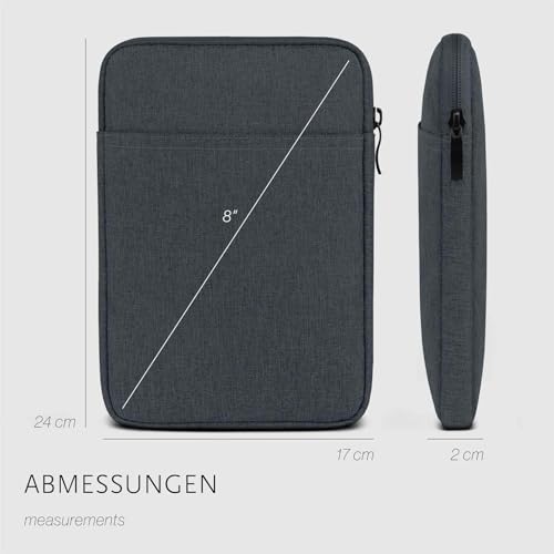 Housse Amazon Fire 7 2019 moex en polyester anthracite avec fermeture - 6