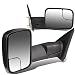 For Dodge RAM Pair of Black Powered + Heated Glass + Manual Foldable Side Towing Mirrors