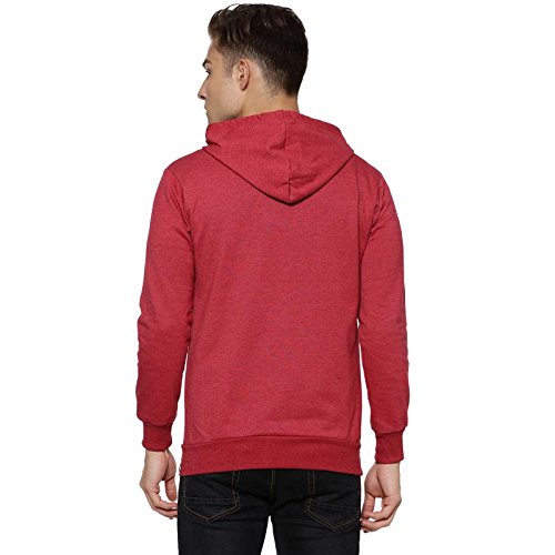 Image of CAHOOT Men's Zip-Front Hoodie with Contrast Drawstring for Casual Wear | Long Sleeve | Hooded Neck | Zipper Closure | Cotton Sweatshirt Crafted with Comfort Fit for Everyday Wear