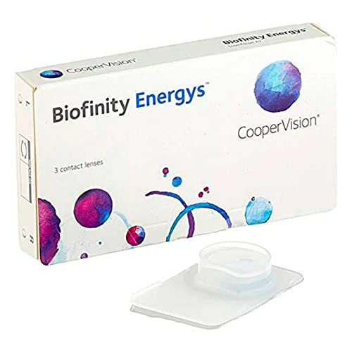 Biofinity Energys - Lentes de contacto esféricas mensuales (R 8.6 / D 14.0 / -1.00 Diop), Pack de 3 uds.