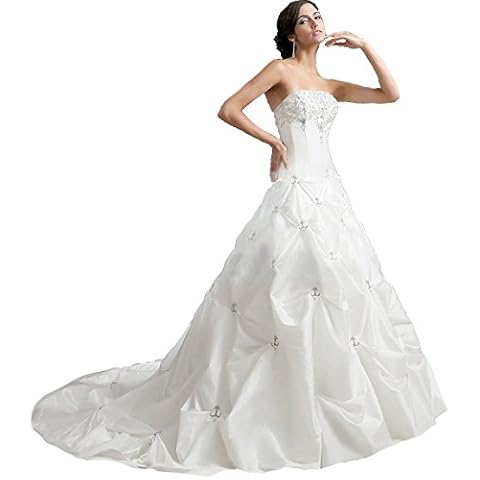 FairOnly E58 Frauen Ivory Liebsten TAFT Brautkleid Cover