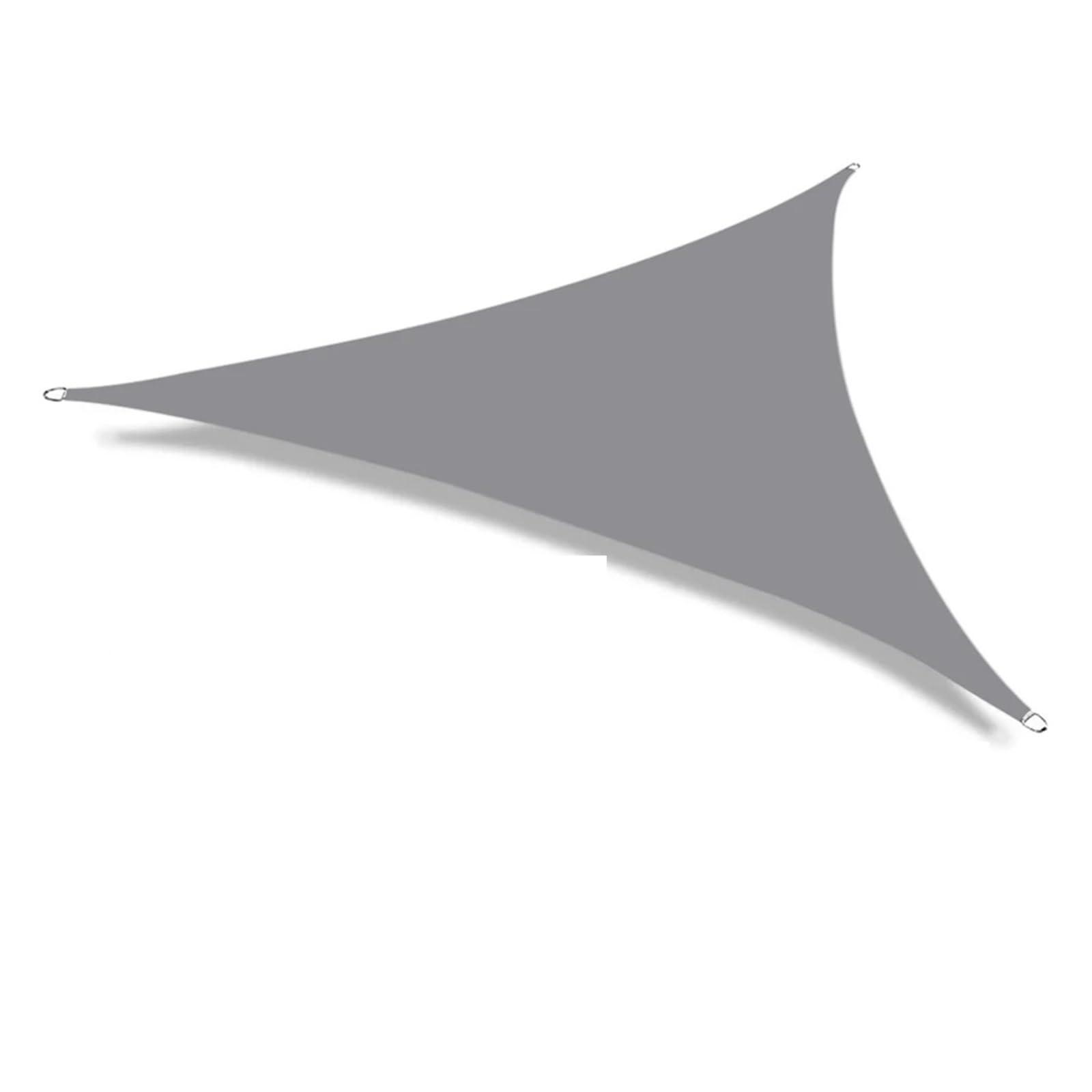 Outdoor Sun Shade Sail, Triangle Sun Sail Shade 98% Block Polyester Fabric Multicolor 2-5m Pack Of 24(Light Grey W 24p Kit,3x3x3.0m)