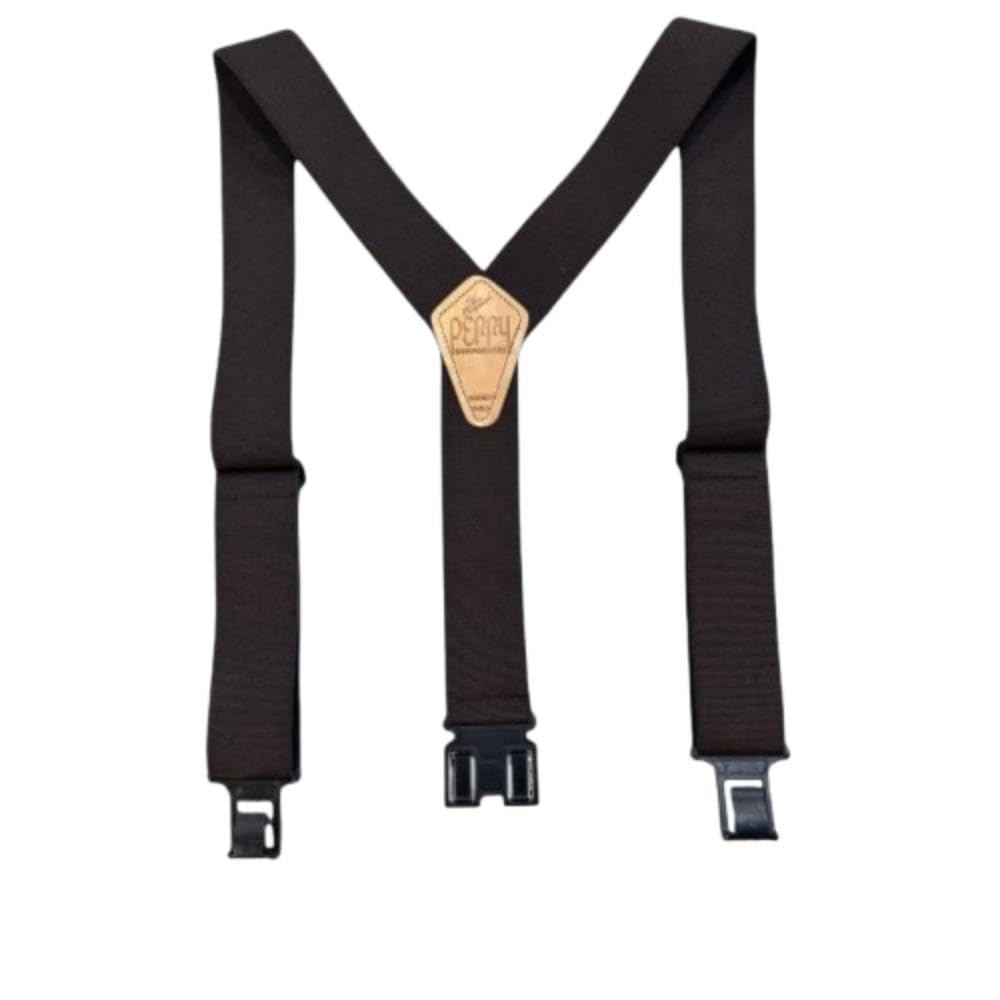 Perry Suspenders Unisex Brown 2" Premium, Regular