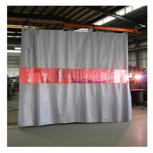 Pantallas de soldadura ignífugas, mantas recubiertas de silicona con ventana de visualización roja, para taller industrial, sala de máquinas