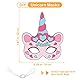 Hifot Tiermasken für Kinder Einhorn Maske Blanko Bemalen Kinder Masken zum Bemalen Tiermasken zum Ausmalen für Kinderparty Spiele Bastelset Kindergeburtstag Basteln (9 Stücke)
