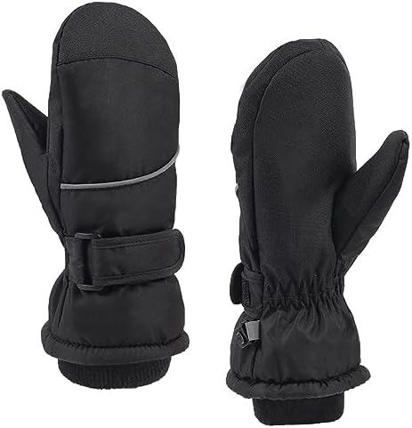 Azarxis Kids Winter Gloves Waterproof Ski Snowboard Snow Bike Warm Mittens Cold Weather for Boys Girls Ourdoor Sports
