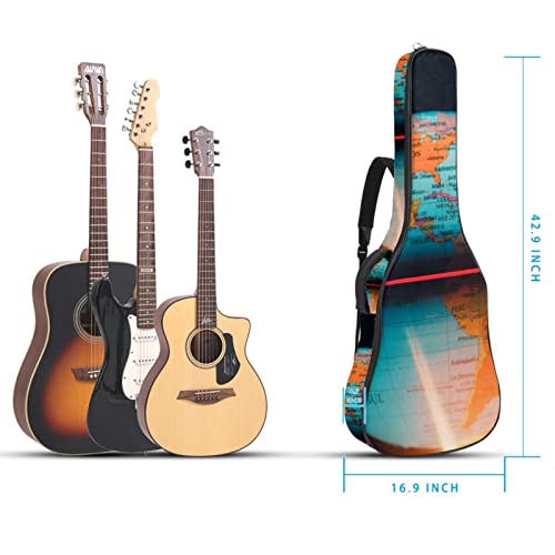 Housse imperméable pour guitare acoustique avec double bandoulière et poche Motif galaxie astrologique, Multicolore 04… - Les Beatles, Paul McCartney, John Lennon, RIngo Starr, George Harrison Housse imperméable pour guitare acoustique avec double bandoulière et poche Motif galaxie astrologique, Multicolore 04… – Image 6