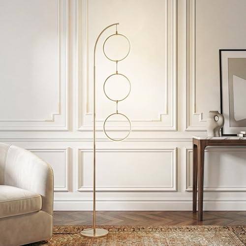 Brightech Nova 74 in. Antique Brass Industrial 3-Light...