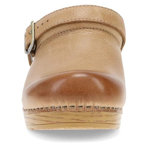 Image of Dansko Ingrid Sling Back Mule Clog for Women - Anti-Fatigue Rocker Bottom Promotes Forward Foot Motion - Premium Leather Uppers for Long-Lasting Wear