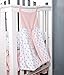 PINNKKU 4-Piece Crib Bedding Set for Boy Girls, Includes Crib Skirt, Blanket, Crib Sheet & Diaper Bag, Baby Girl Crib Bedding Set, Floral