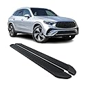 OMAC Trittbretter Seitenschweller kompatibel mit Mercedes GLC X254 2022-2026 Aluminium Schwarz 2 TLG