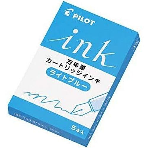 Pilot IRF-5S-LB - Cartucho de tinta de color para pluma estilográfica, azul claro, paquete de 5