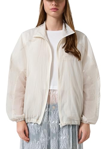 Blouson femme QS 2177363 coupe-vent léger veste noire zippée