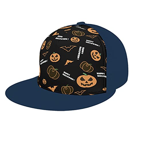 AXGM Gorra unisex para adultos, con alegría, Halloween, terror, calabaza, transpirable, de malla, ajustable, para hombre y mujer