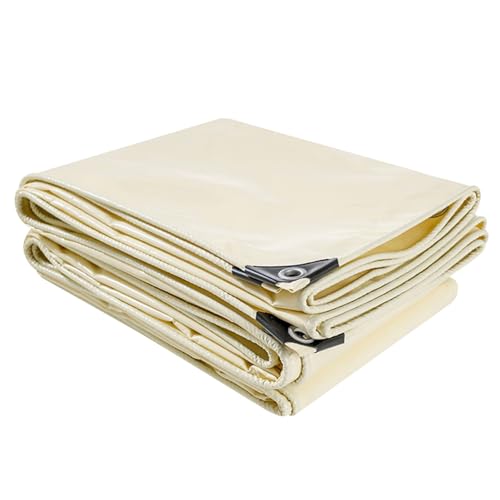 Lonas beige de PVC grueso impermeable y cubiertas multiusos para techado de cobertizo 2