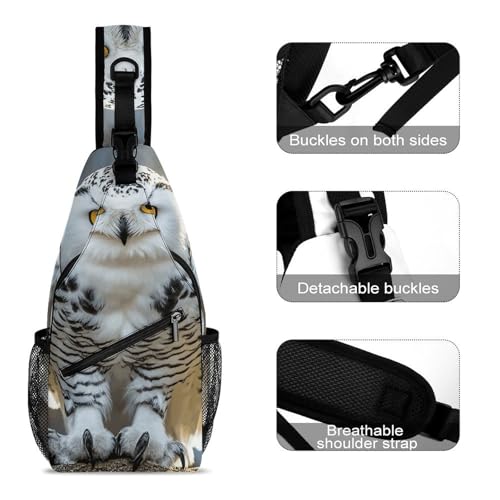 Dolphins Sling Bag for Men Women - Adjustable Crossbody Chest Backpack, 15" Travel Hiking Fanny Pack3