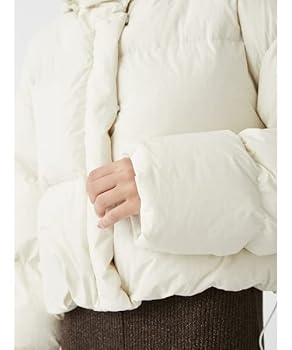 Amazon | [ミラオーウェン] フード付きフレンチダウンショート