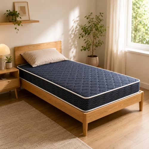 JC Sunjoy Twin Memory Foam Mattress, 6 Inch, Water-Resistant