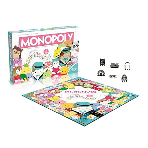 Winning Moves Monopoly SQUISHMALLOWS – 1 Peluche Exclusivo para Juegos de Mesa – Juego de Mesa – Versión Francesa | Ya disponible en tu tienda friki favorita! En mundofriki.es!