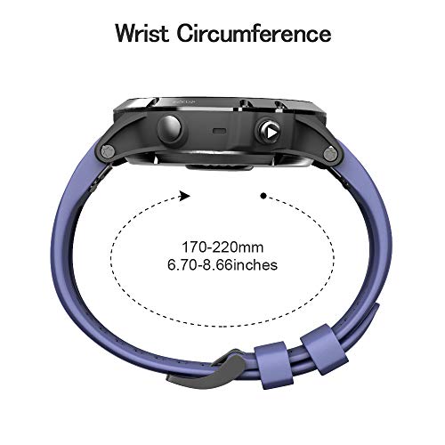 Image of NotoCity Fenix Bands - Silicone Replacement for Fenix 5X /5X Plus /7X Sports - Dark Blue