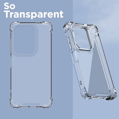 Image of Outlouders Back Cover for Infinix Note 50x 5G Clear Transparent PC + TPU Bumper Case with Raised Edges for Shockproof Protection(Transparent)
