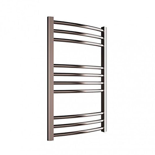 Home Standard® - Toallero de radiador curvo con radiador de 500 mm x 800 mm, cromado