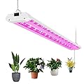 ANTLUX 4ft LED Grow Lights 50W Full Spectrum Integrated Growing Lamp Fixtures for Greenhouse Hydroponic Indoor Plant Seedling Veg and Flower, Plug in, ON/Off Pull Chain Included