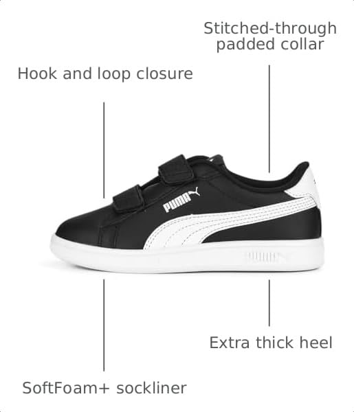 Image of PUMA Kids' Smash 3.0 Hook and Loop Shoes