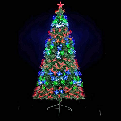Kunstmatige kerstboom met LED-verlichting - Luxe kerstboom Noble Fir Christmas Tree Stand 210cm - Afbeelding 4