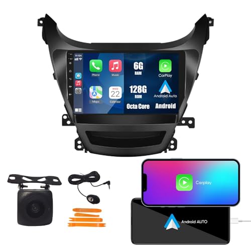 Wostoke Car CarPlay Android Auto Navigation Stereo GPS Radio Reverse Camera Display 9