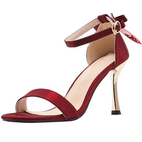 Sandales en satin confortables à bride pour pieds sensibles