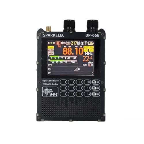 Récepteur Radio DP-666 Haute Sensibilité avec Écran IPS Tactile 2,8 Pouces