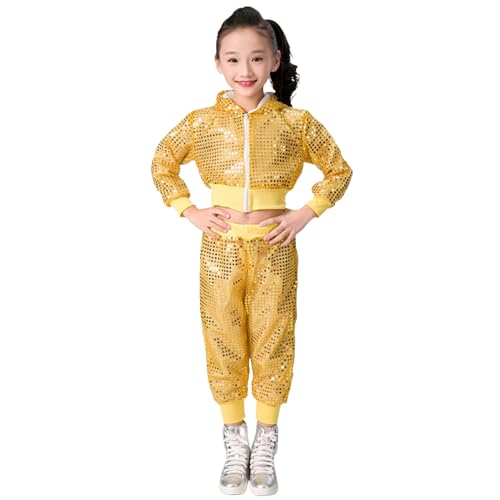 Robe haut et pantalon enfant tenue élégante vêtement enfant bas âge jaune