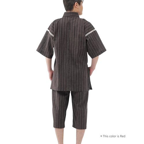 Image of リトルアイランド Japan Cool Jinbei Yukata Men's Half-Sleeved Japan Cotton top and Bottom