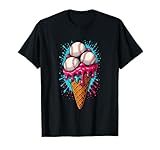 Photo Gallery baseball ice cream cone melting humor divertimento maglietta Photo Gallery baseball ice cream cone melting humor divertimento maglietta