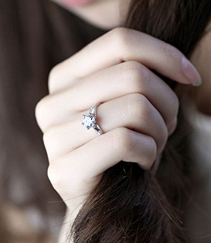 Ijewellery Anello in argento Sterling con diamante...