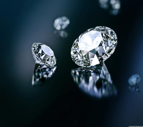 Oxyde de zirconium rond blanc de qualité AAA diamant synthétique