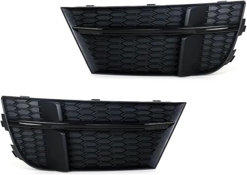 Grille antibrouillard A3 S3 2017-2019 : paire de cache-phares et cadres de protection pare-chocs