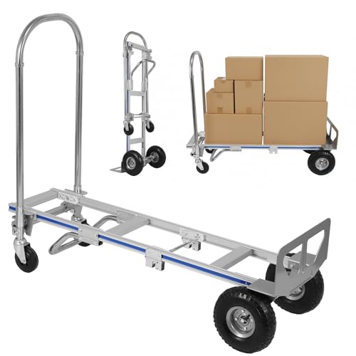 Carretilla convertible de aluminio con 4 ruedas miniatura 5