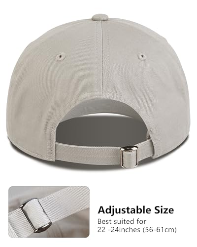 Image of GADIEMKENSD Unstructured Baseball Cap Adjustable Running Hat for Men Women Cotton Dad Plain Outdoors Activities 6 7 /8-7 3 /4