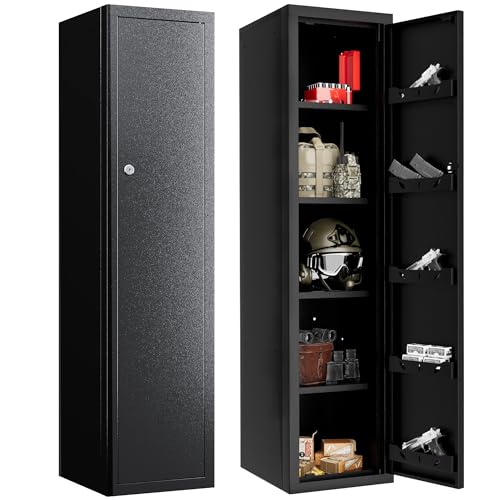 KAER Ammo Cabinet Gun Cabinet Ammo Safe for Home Safes Use Quick Access with Ammunition Compartment and Removable Shelves Guns Accessories 59-Inch